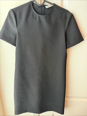 Zara Black Short Sleeve Shift Dress